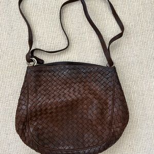Bottega Veneta Brown Woven Shoulder Bag